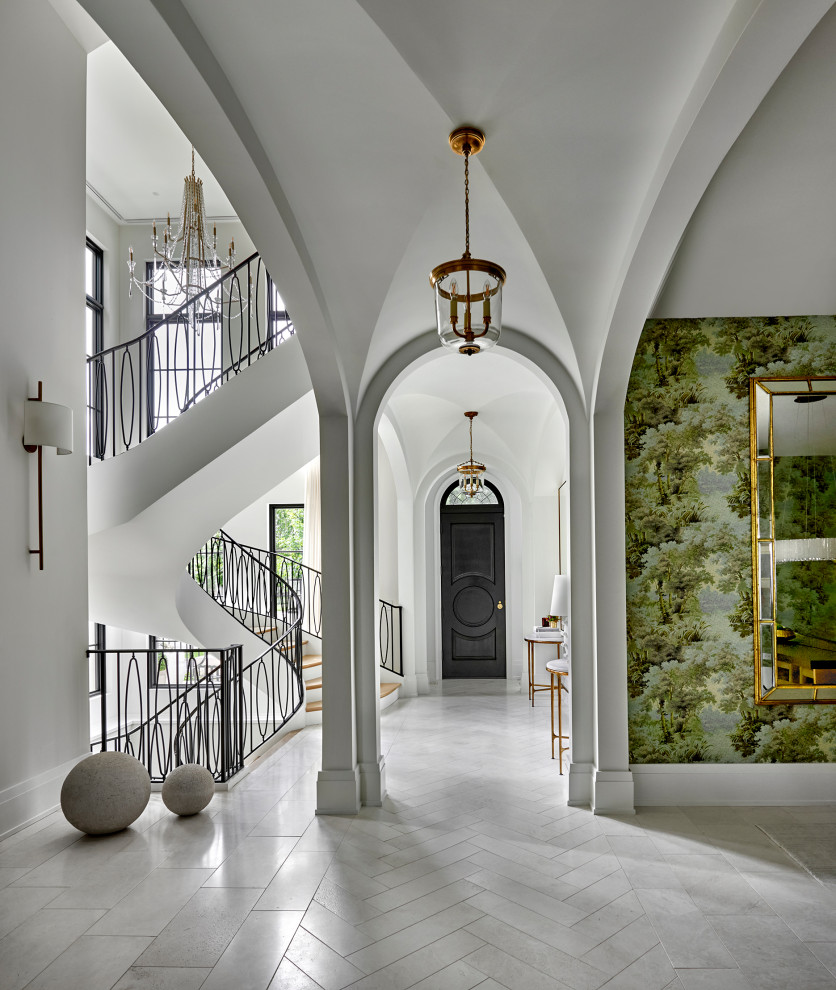 French Glass House | Naperville, IL - French Country - Hall - Chicago ...