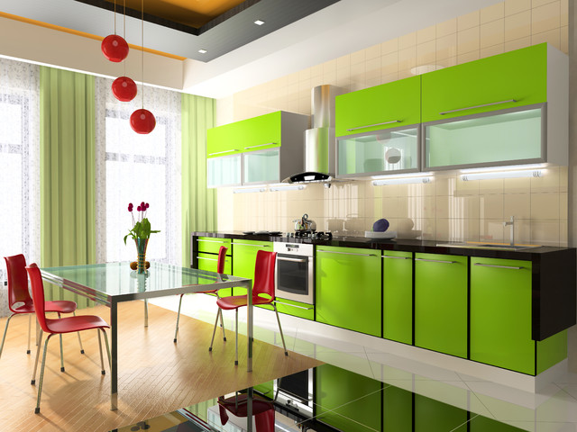 Modular Kitchen modern-rendering
