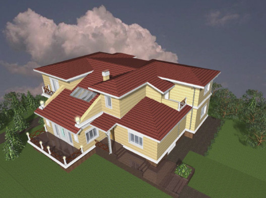 Рабочий проект жилого дома 550 кв.м