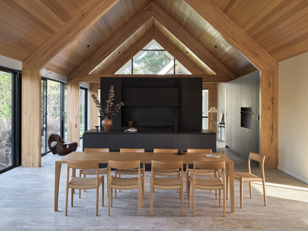 This is an example of a country kitchen in Sydney.