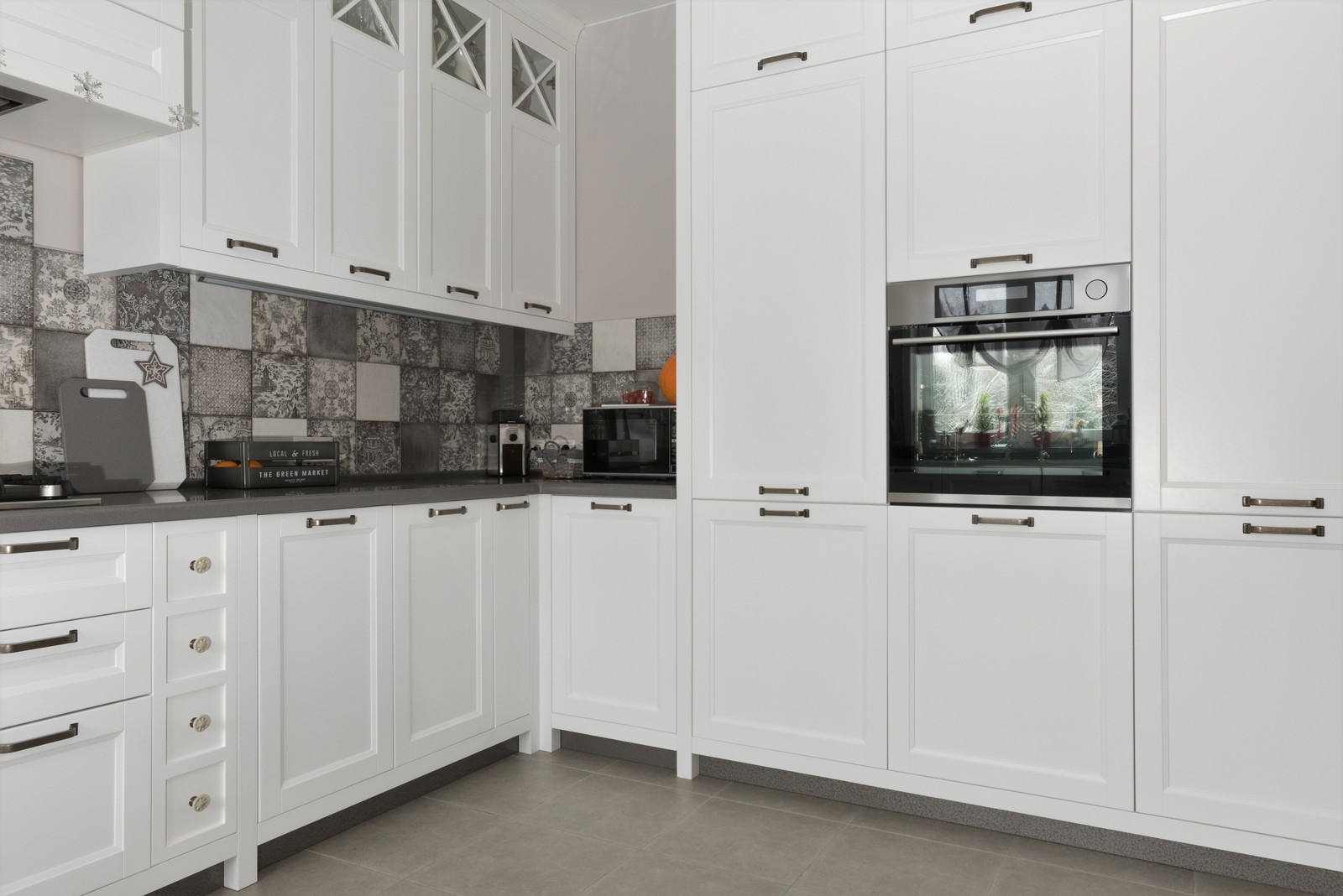 Кухня в загородный дом в скандинавском стиле