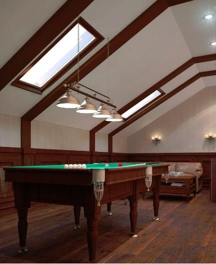 Дизайн-проект бильярдной комнаты от «Strekoza Design»