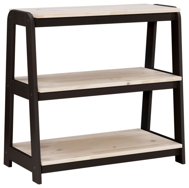 Harwich Bookcase Printer Stand Black Transitional Bookcases by GwG Outlet Houzz