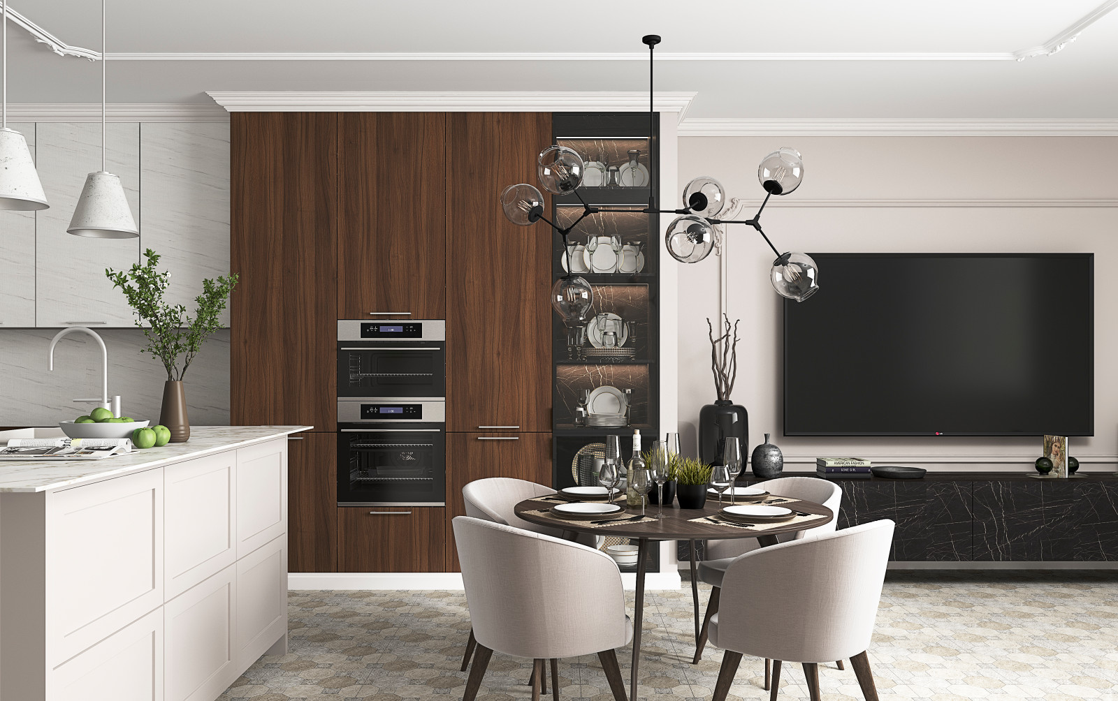 дизайн интерьера коттеджа