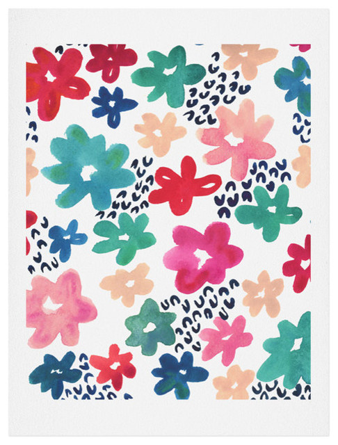 Deny Designs Kerri Satava Flower Pop Art Print