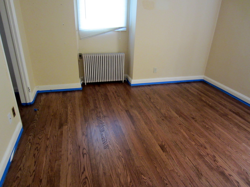 GARDEN CITY - OLD FLOORS REFINISHED WITH NUTMEG STAIN AND BONA TRAFFIC HD - Traditional - New ...