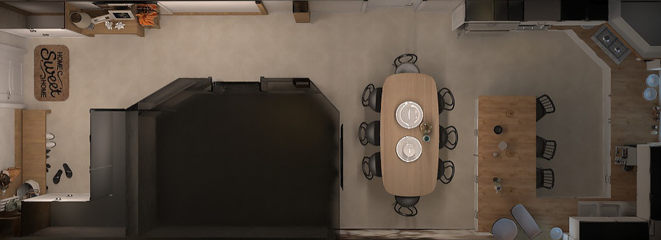 сложная геометрия комнаты