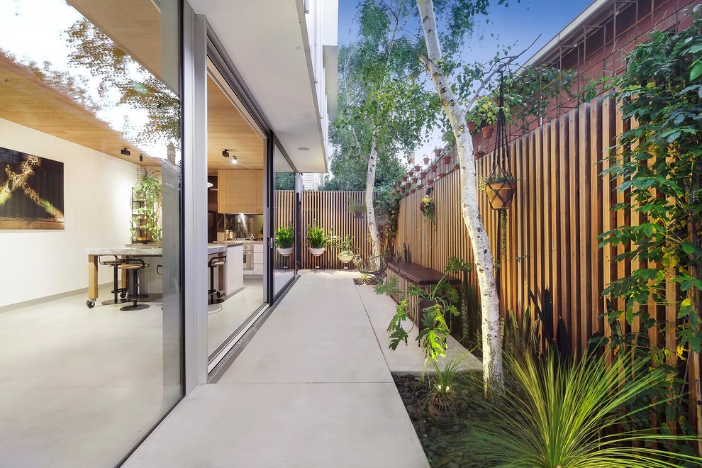 Contemporary patio in Melbourne.