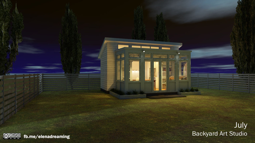 Backyard Art Studio July