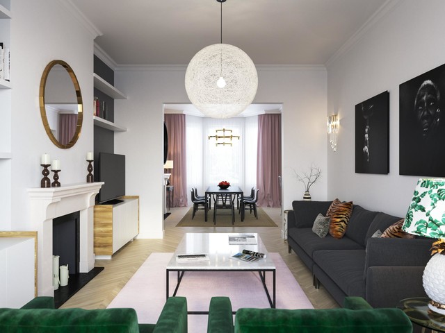 Contemporary Design Scheme contemporary-vardagsrum