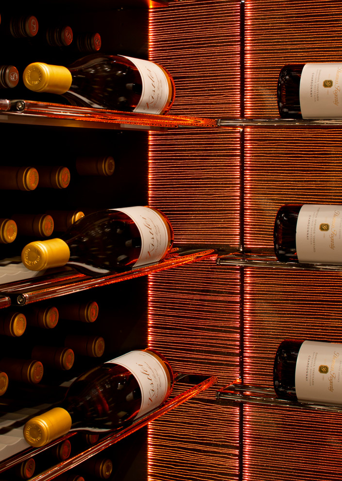 Inspiration for a contemporary wine cellar remodel in San Francisco