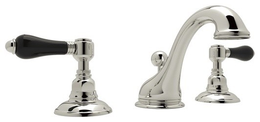 Rohl A1408LPBK-2 Country Bath Widespread Bathroom Faucet with Pop-Up Drain and