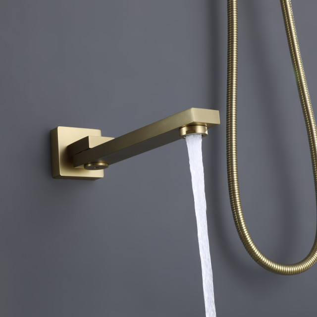Wall Mounted 3-Function Thermostatic Shower System with Rough-In Valve ...