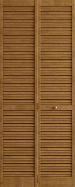 Stained Nutmeg Closet Door Bi Fold Kimberly Bay Louver Louver 80x24