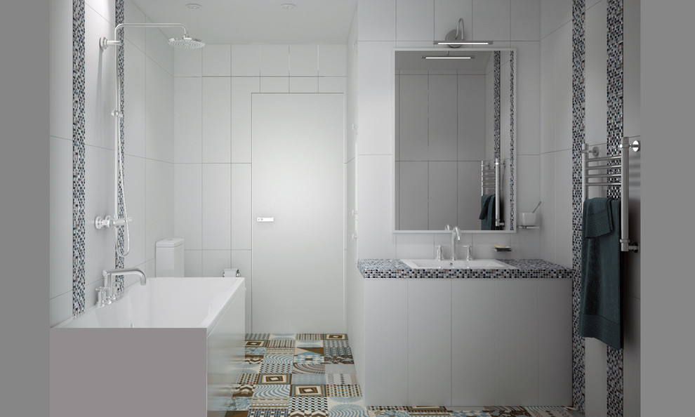 Небольшой загородный дом 2 этаж Ванная комната