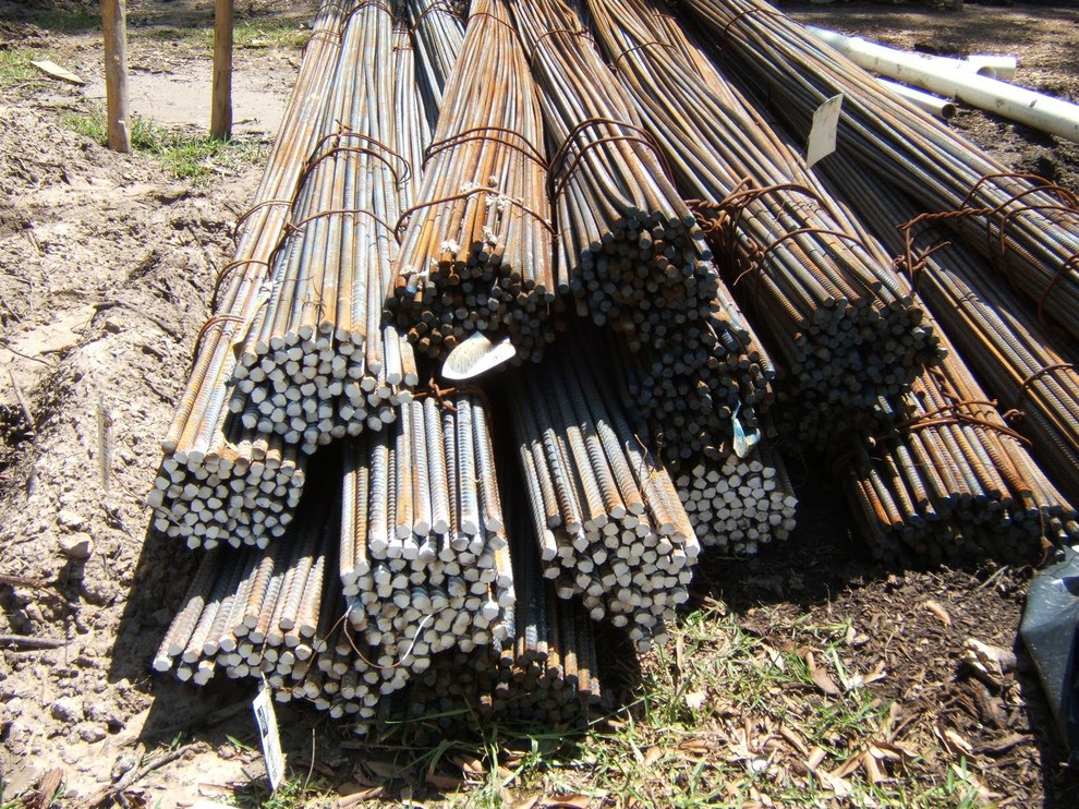Foundation rebar.