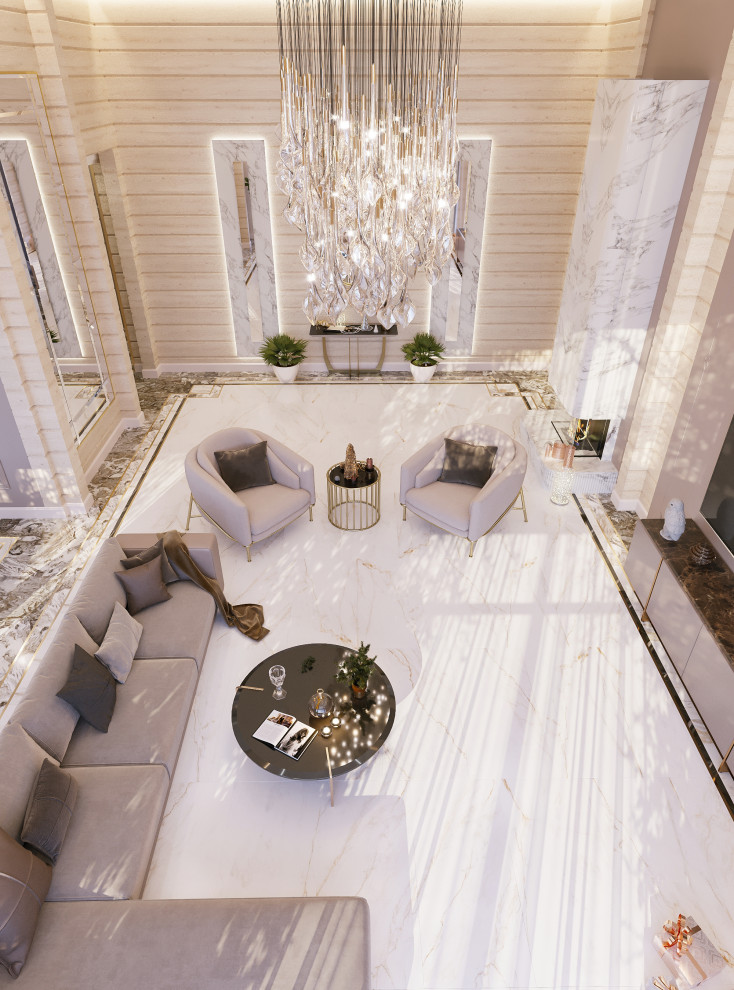 Загородный дом из бруса, Неоклассика