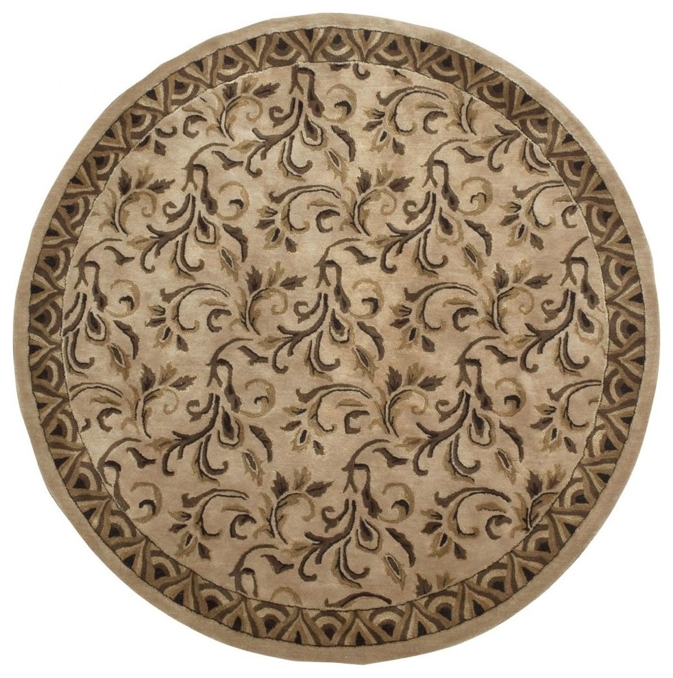 Dream Area Rug, Prairie Sand-Antique Gold, Round 8'