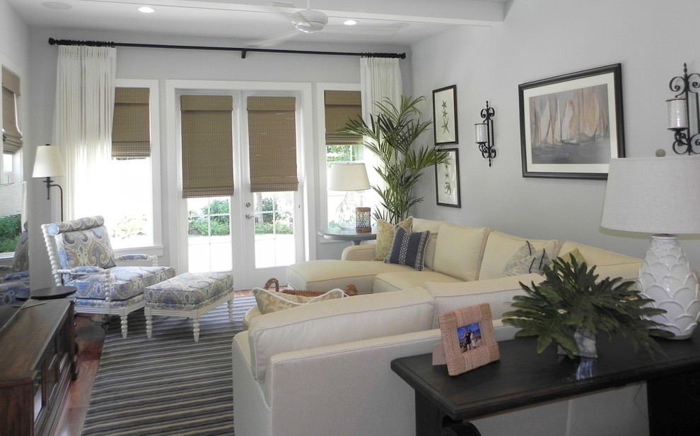 Modern Coastal Family Room Beach Style Living Room Orlando By Donna Wargo For Ethan Allen Orlando