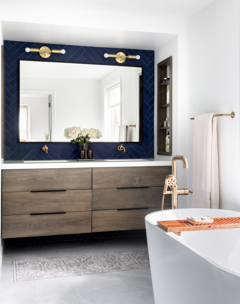 Merion Station Bedroom and Bath - Contemporary - Bathroom ...