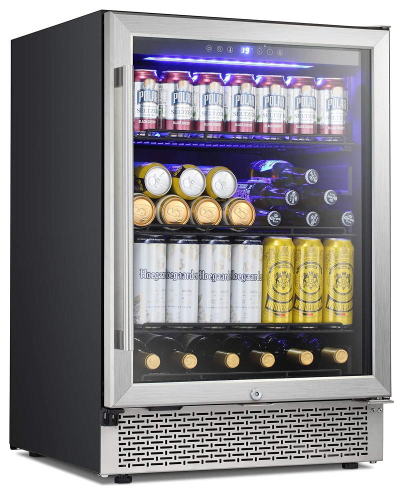 24"Beverage Refrigerator Modern Beer And Wine Refrigerators by