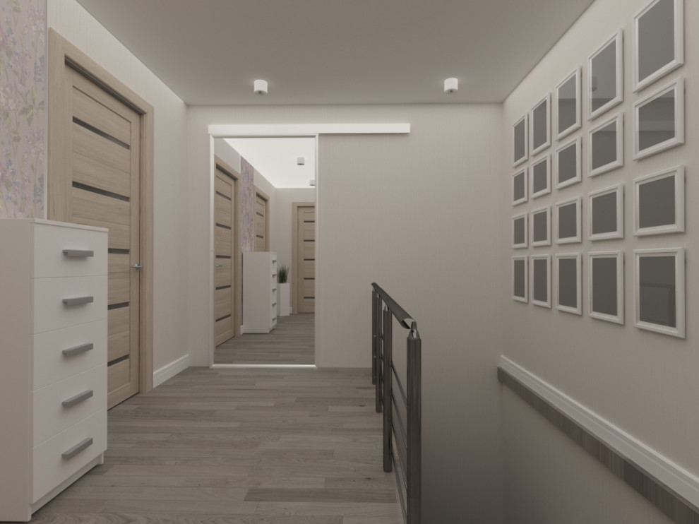 Дизайн-проект  2-го этажа дома в  ДНТ Зеленая поляна