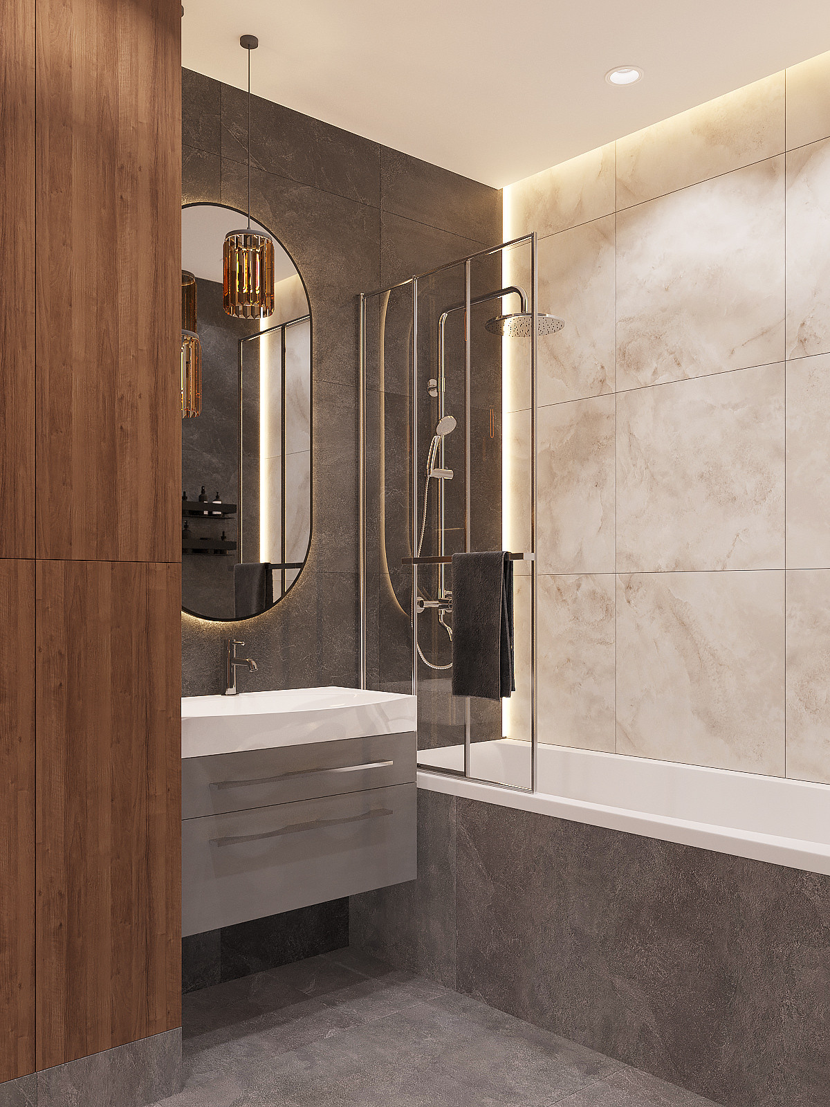 Дизайн проект квартиры, площадью 84 м2 в г. Санкт-Петербург