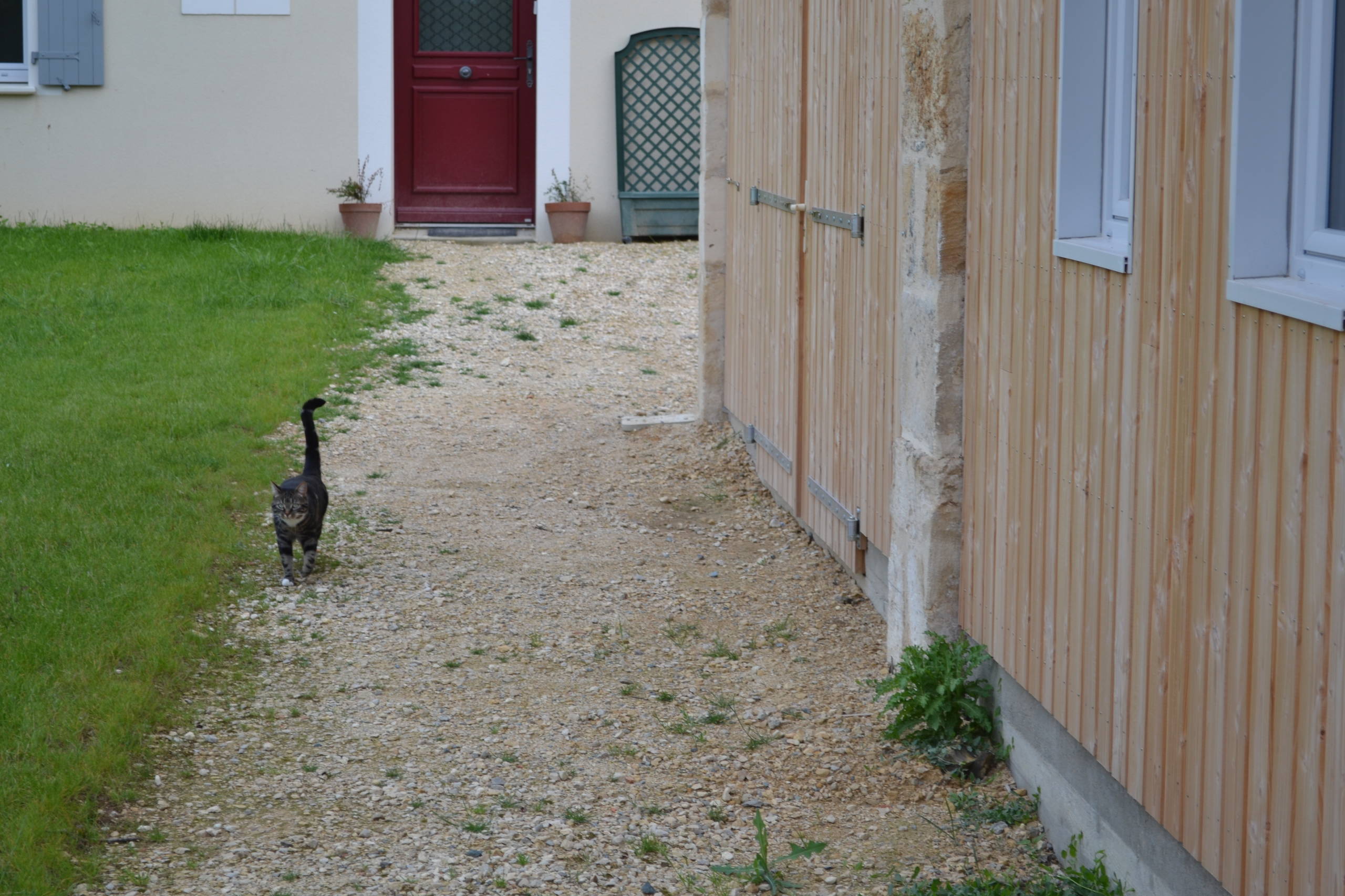 Transformation d'une grange en garage près de Niort.
