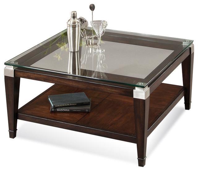 Dunhill Square Cocktail Table Contemporary Coffee Tables By Bassett Mirror Co Houzz Dunhill Square Cocktail Table, Wood Mirror Coffee Table