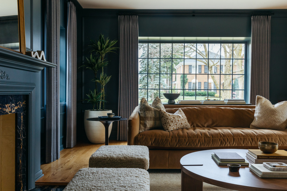 Modern Tudor - Transitional - Living Room - Chicago - by Linden + Co ...