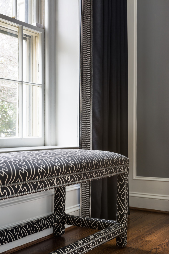 Example of a transitional dark wood floor home design design in DC Metro