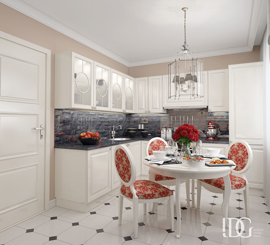 Легкий интерьер с небесными нотками