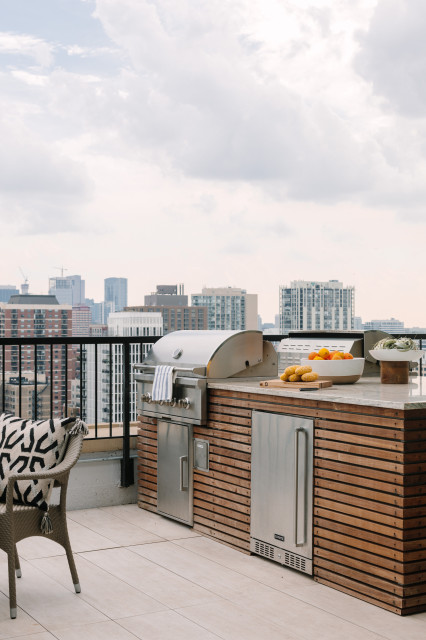 Clubhouse Rooftop trendy-terrasse