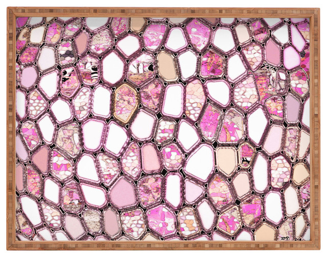Deny Designs Ingrid Padilla Pink Cells Rectangular Tray