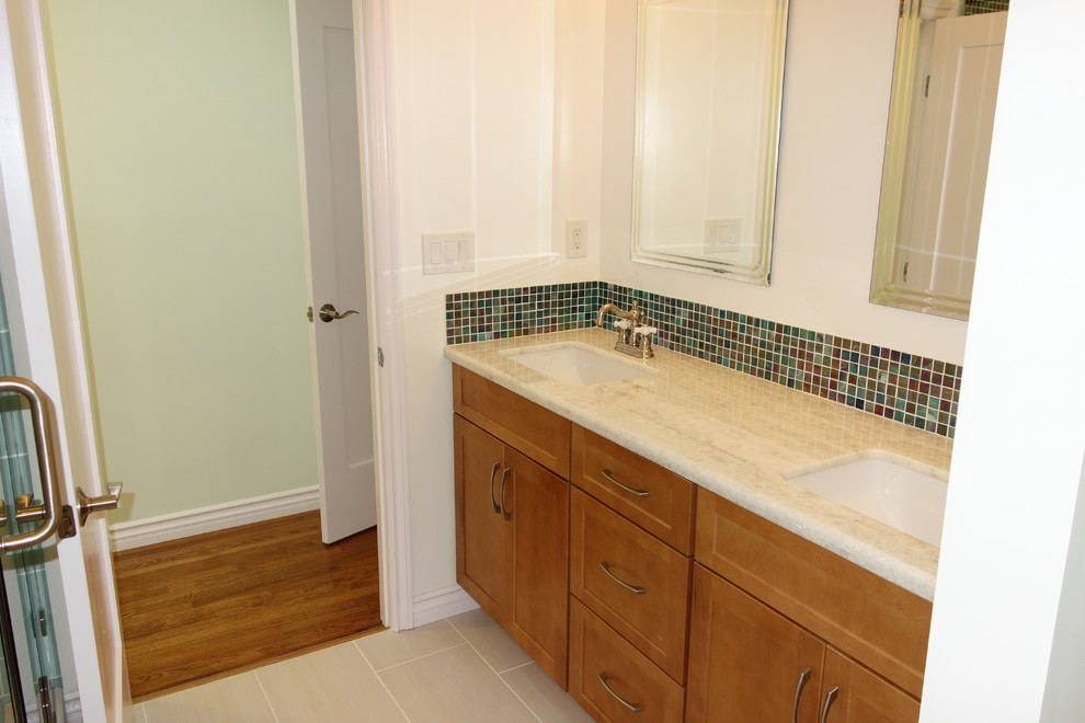 Inspiration for a transitional home design remodel in Orange County