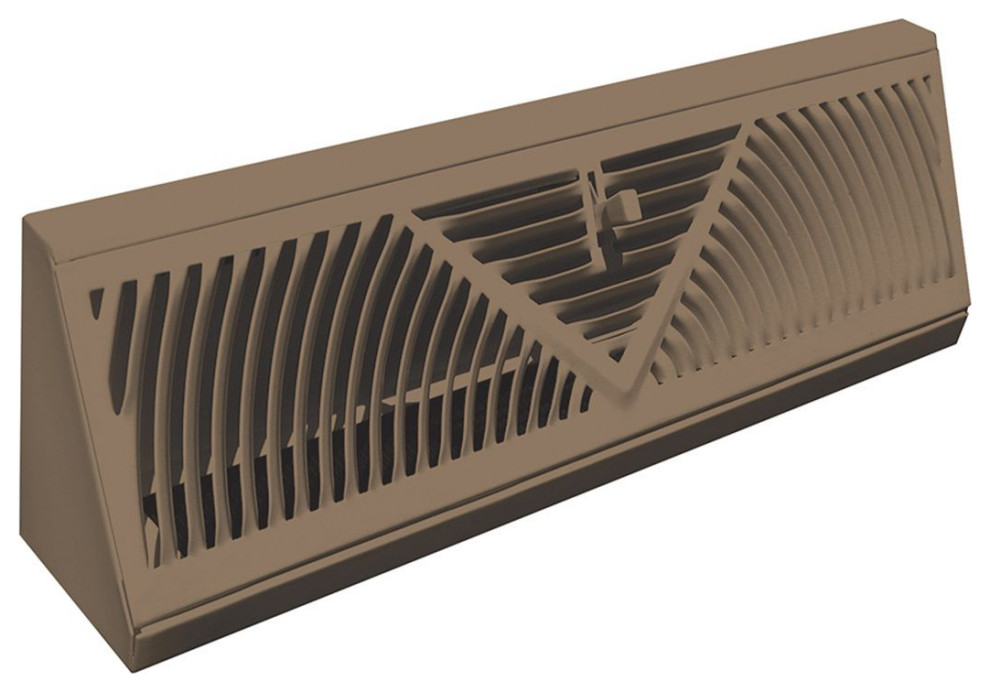 Sunburst Steel Baseboard Register Transitional Registers Grilles