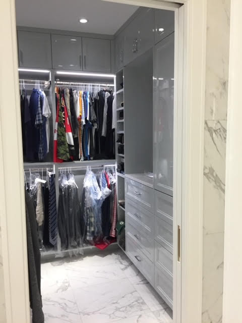 Spaciously Renovated Bathroom And Custom Closet