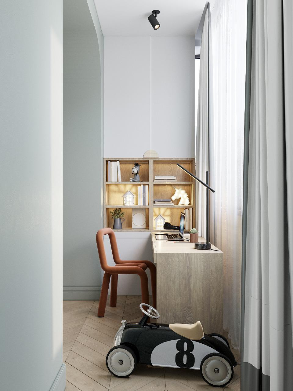 Квартира 100м.кв. в светло-зеленых оттенках оттенках