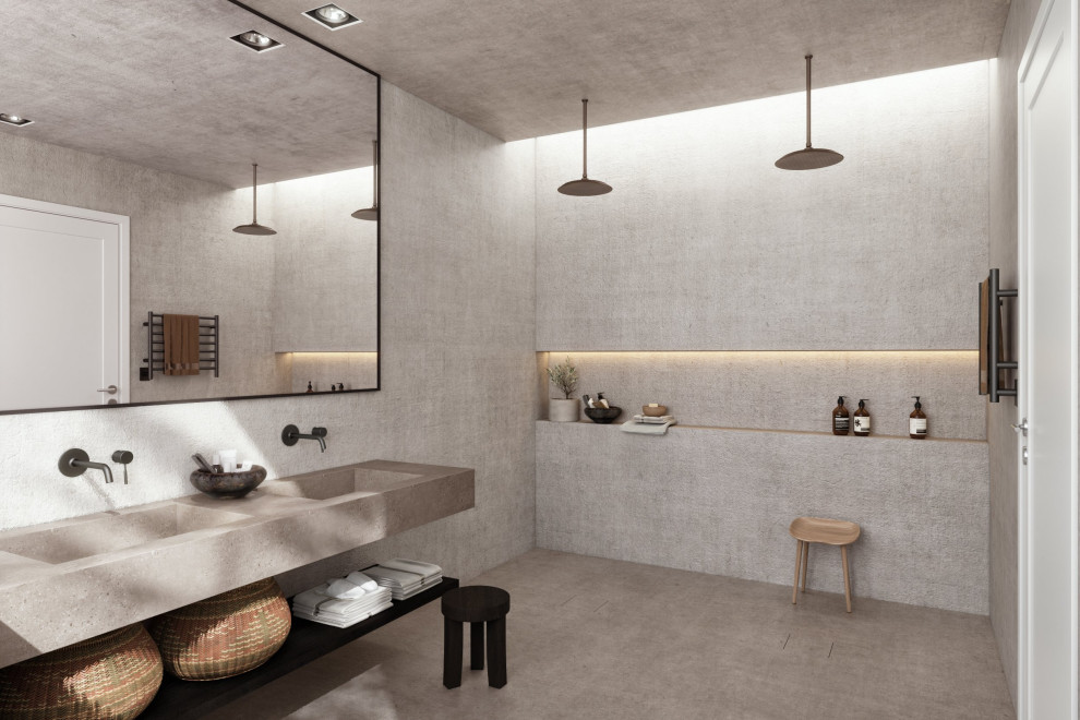Minimalist home design photo in DC Metro
