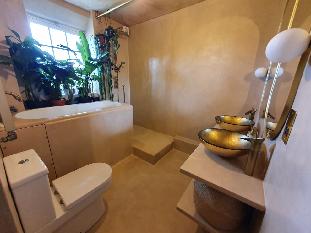 Microcement bathroom renovation