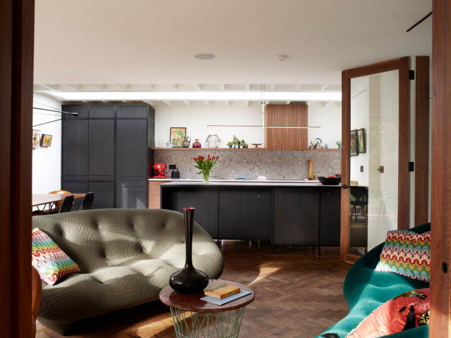 Mid-Century House retro-vardagsrum