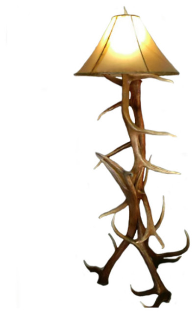 Real Elk Antler Floor Lamp Rustic, Deer Antler Floor Lamp