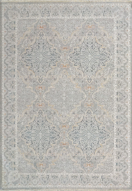 Dynamic Rugs Sidra Fringe Area Rug 2340-999 Pewter/Multi, 9x12.6 ...
