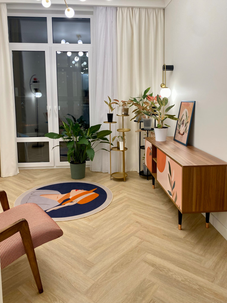 Малые м2 - не помеха комфорта. Смелый и яркий интерьер для молодой семьи