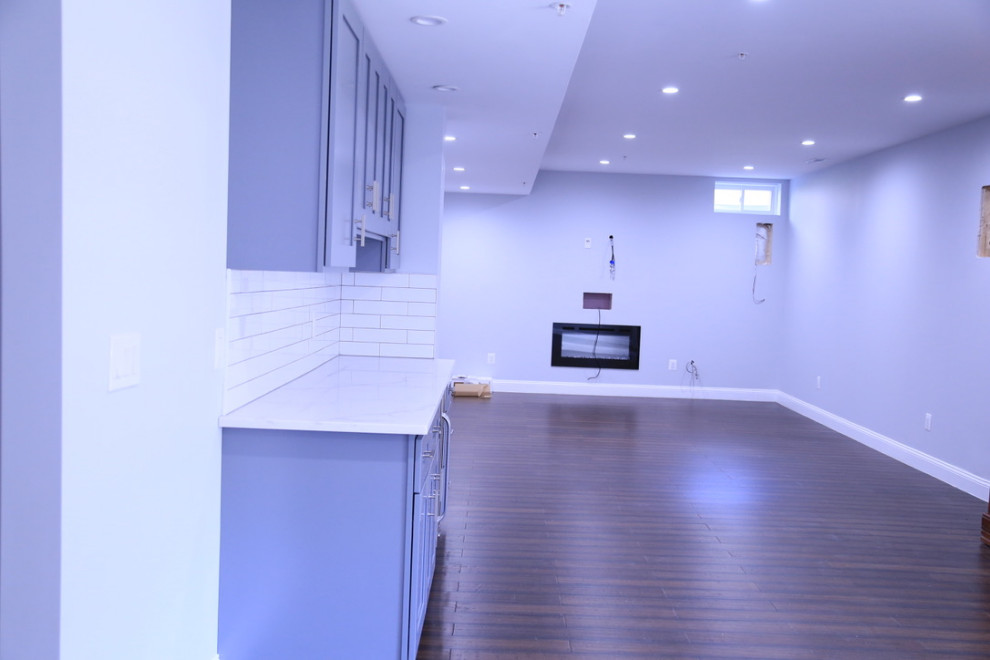Example of a transitional basement design in DC Metro