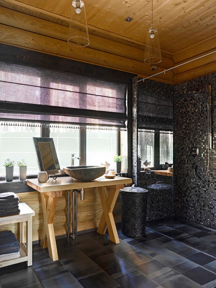 Деревянный дом на Волге в Ульяновской области