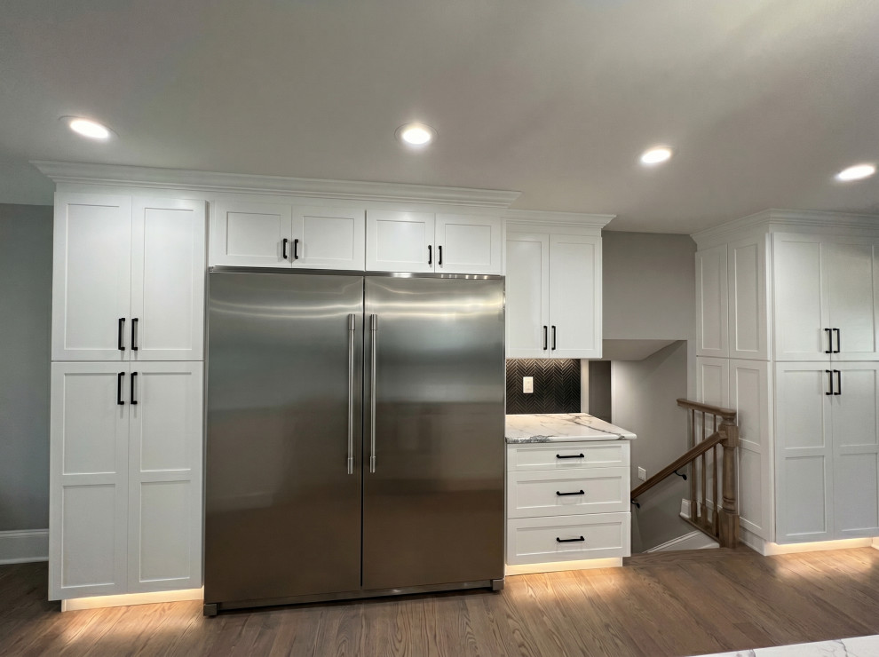Kitchen Storage Wall | Addition to Split Level Teaneck NJ (
