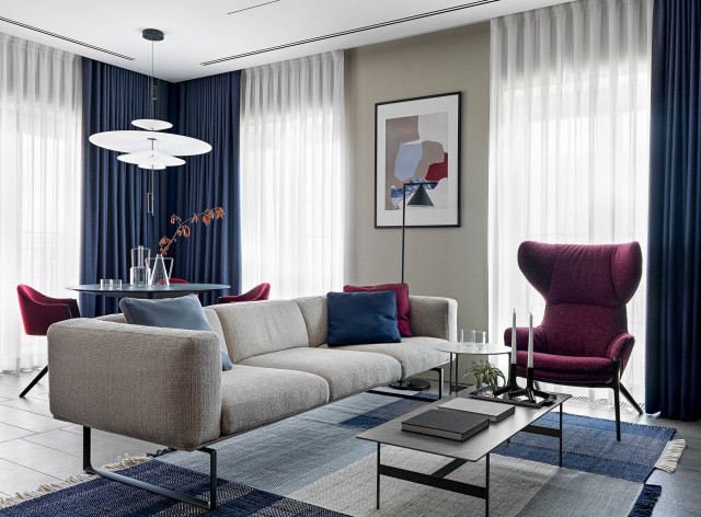 Intelligent interior contemporary-living-room