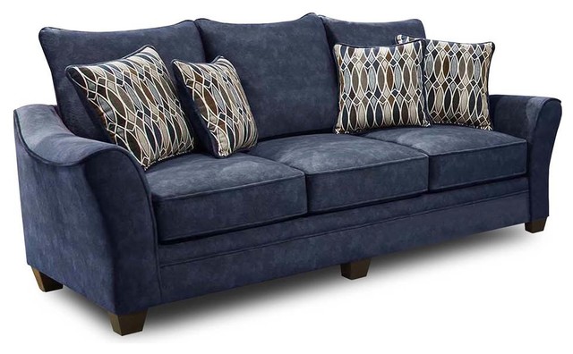 Sofa Athena Navy Contemporary Sofas By Hedgeapple