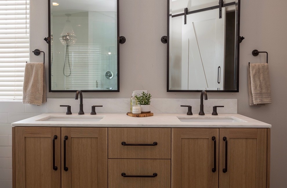 Rustic Glam Master Bathroom Farmhouse Other by Redeux Decor Interiors Houzz